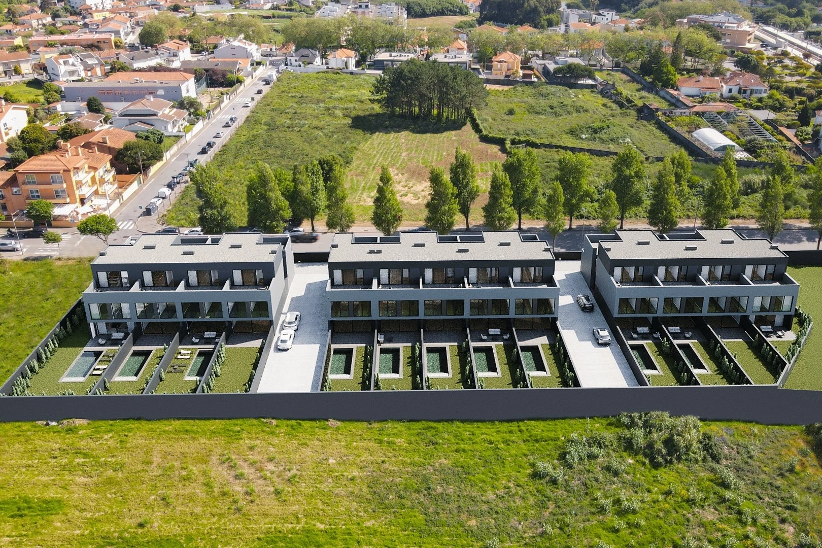 Condomínio Francelos Fechado tipologias T3+1 e T4+1 Gulpilhares Vila Nova de Gaia Porto