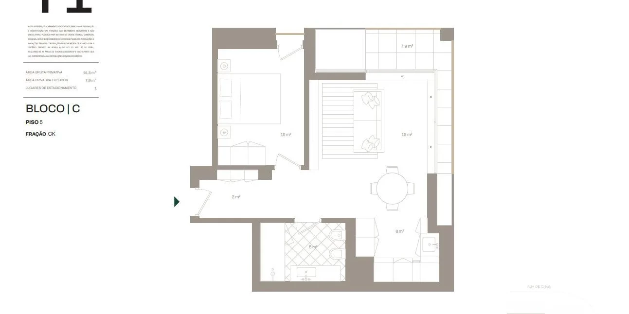 PRT/01506 Apartamento T1 Novo Empreendimento The Yard Next Vila Nova de Gaia Porto