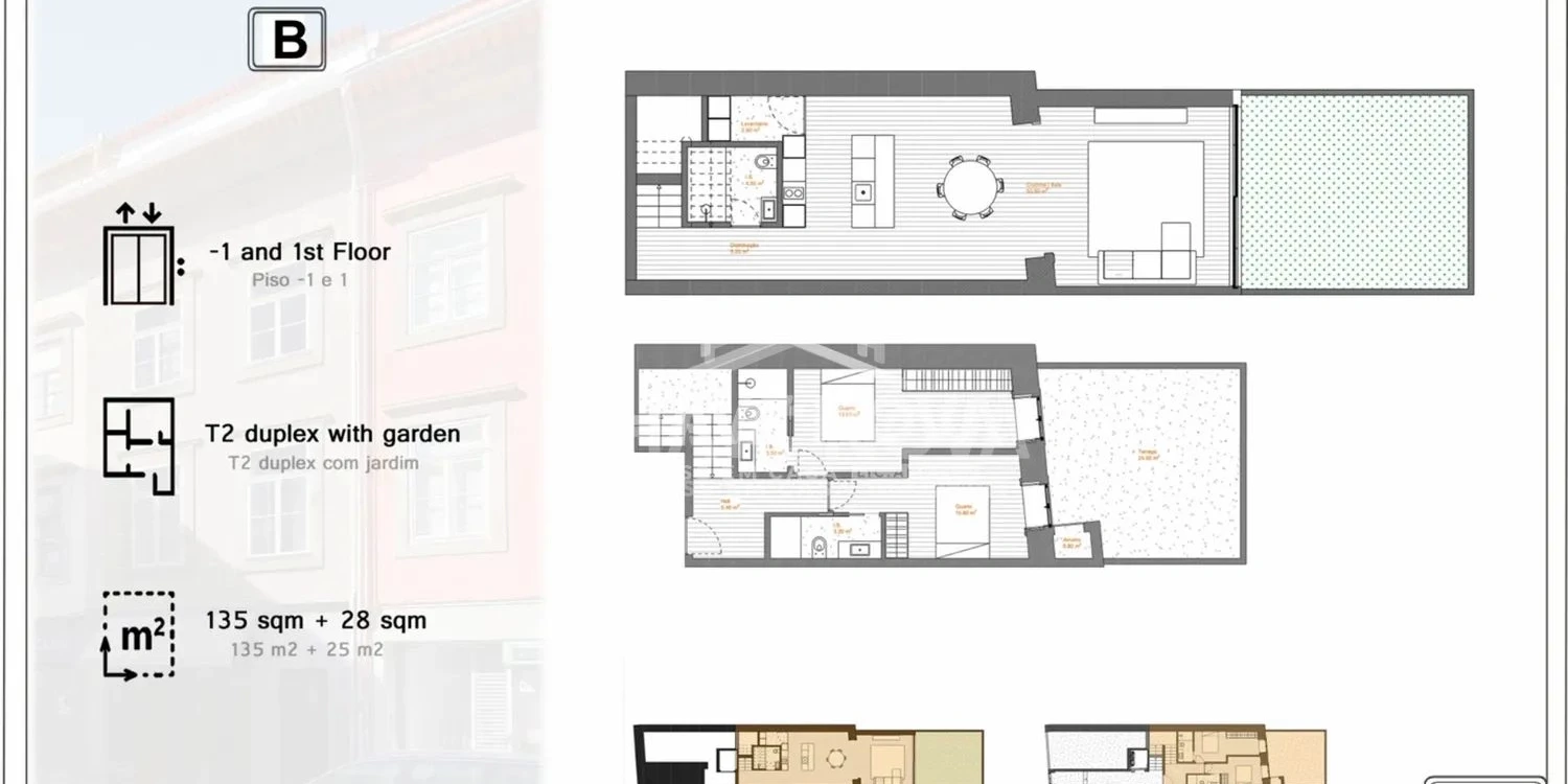 PRT/01584_5 Apartamento T2 Duplex Edifício Cedofeita 271 Centro do Porto