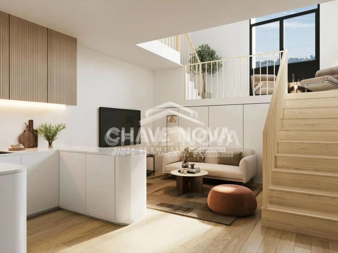 PRT/01585_10 Apartamento T1 Vila Nova de Gaia Duplex empreendimento Pescaria zona ribeirinha de Vila Nova de Gaia Porto