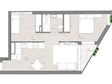 PRT/01588 Apartamento T1+1 empreendimento IVENS Matosinhos Porto