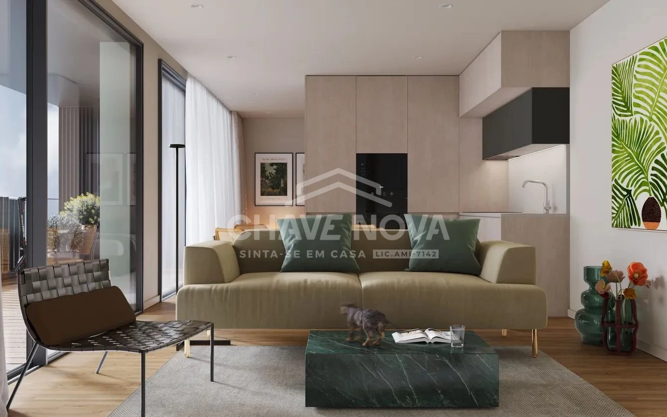 PRT/01637 Apartamento T1 Novo Empreendimento Prestige Linha de Metro Vila Nova de Gaia Porto
