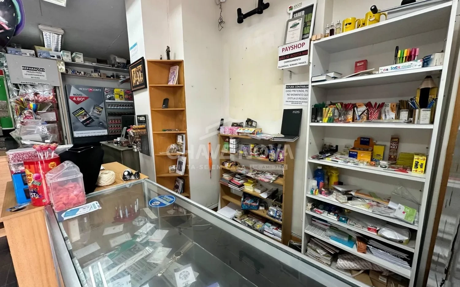 PRT/01551 Papelaria para Trespasse com jogos Santa Casa em Pedrouços Maia Porto